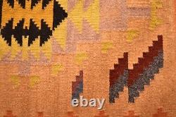 Tapis Navajo ancien en textile amérindien américain aux couleurs VIBRANTES 28x21 tissage