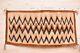 Tapis Navajo Antique Tissage Amérindien Américain 34x18 Textile Vintage Rayé