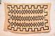 Tapis Navajo Antique Tissage Textile Amérindien Américain 51x33 Transition Vtg