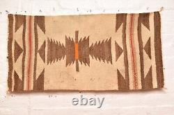 Tapis Navajo antique amérindien américain 35x18 Tissage textile vintage