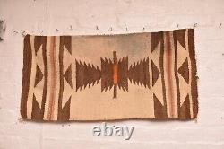 Tapis Navajo antique amérindien américain 35x18 Tissage textile vintage