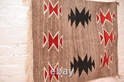 Tapis Navajo antique textile amérindien américain 33x28 Tissage Vintage