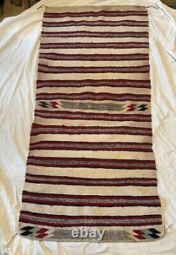 Tapis Navajo vintage double couverture pour selle amérindienne amérindienne 30 X 60