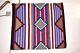 Tapis Navajo Vintage Tissé Par Des Amérindiens Indiens Américains Grande Couverture Rayée 49x44