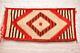 Tapis Antique Moki Navajo Textile Amérindien 38x17 Tissage Vintage