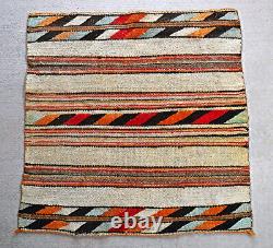 Tapis couverture selle authentique ancien vintage Navajo amérindien de 1900