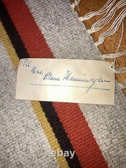 Tapis de table en laine tissée à la main d'Amérindiens du Sud-Ouest, style vintage