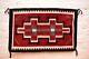 Tapisserie Navajo Vintage Textile Amérindien Indien Rouge Gandao 27x17 Tissage